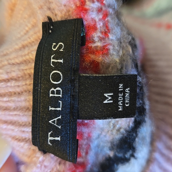 Talbot's Multi-Colored Design Print Sweater - Picture 8 of 9